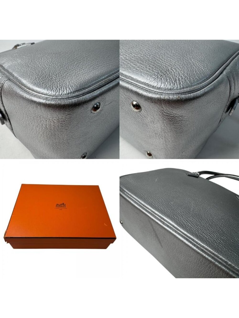 Hermes Mini Plume 20 Olympic Limited Handbag Silver - Picture 9 of 10